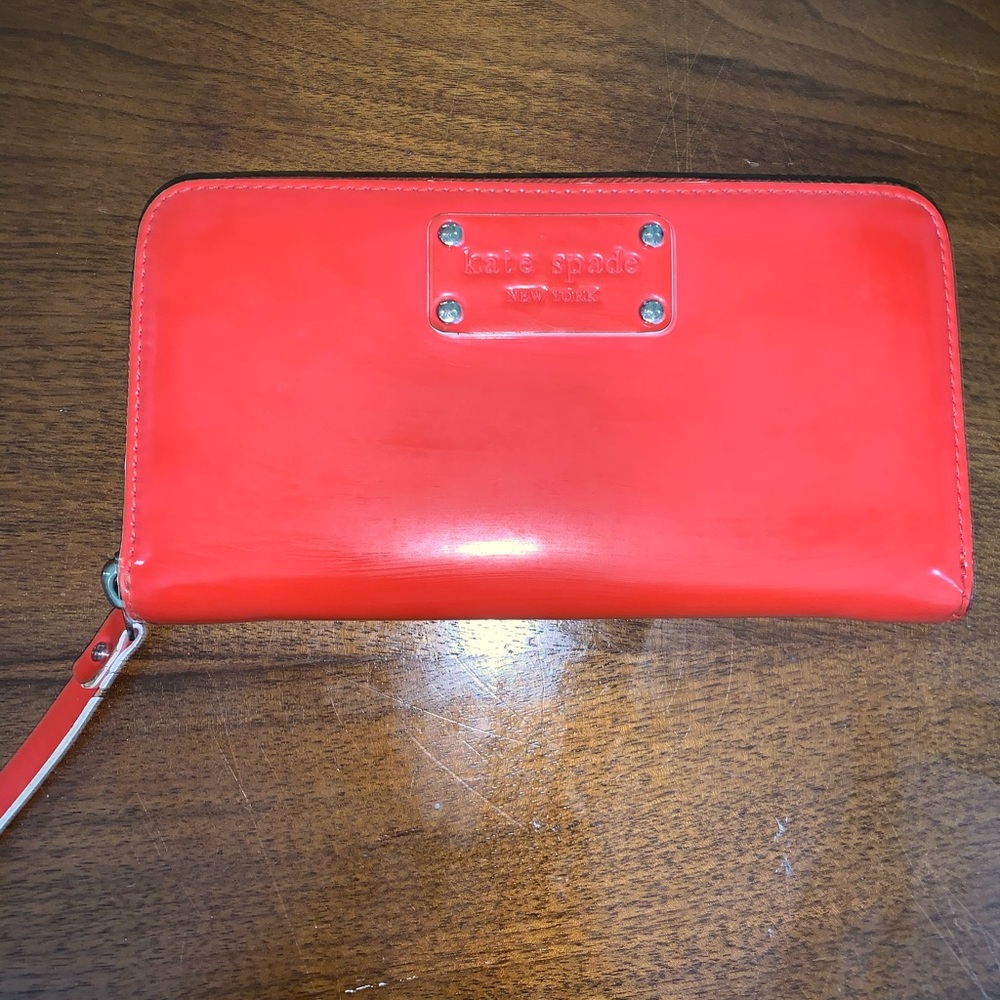 Cherry Red Kate Spade ♠️ Standard Wallet